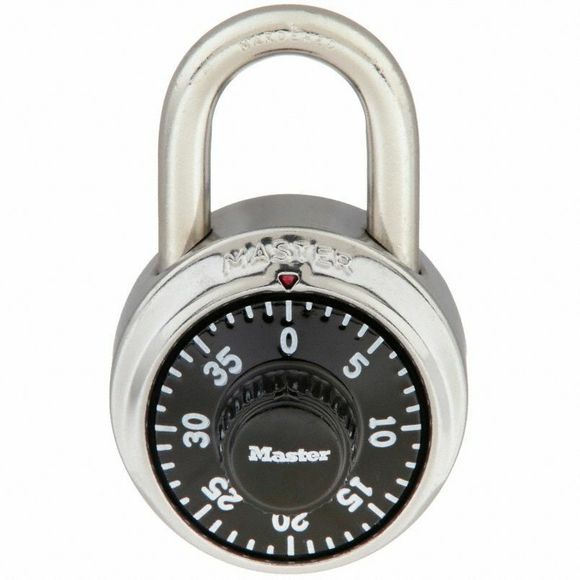 1D573 Master Center Dial Combination Padlock 3/4" Shackle Height - Picture 1 of 2